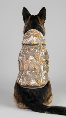 Pet camo hoodie — detail
